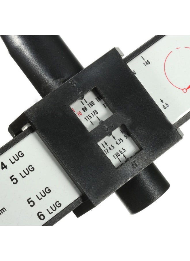 Generic - PCD Caliper 8LUG Hub Hole Distance Measuring Tool Hub Ruler Modified Hole Distance Caliper Hole Distance Measuring-Model:Ordinary - Image 1