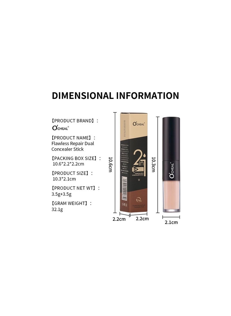 Concealer Stick  Waterproof Face Concealer  Face Brighten Facial Shade Create 3D Makeup 01