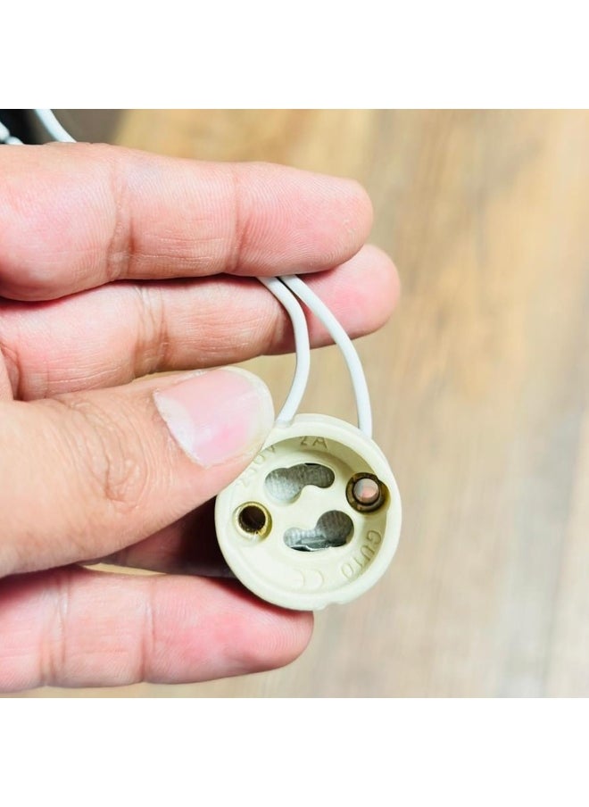 melfi Melfi GU10 Ceramic Socket Lamp Holder Ensures Quality and Durability for LED and Halogen Bulbs  - Image 3