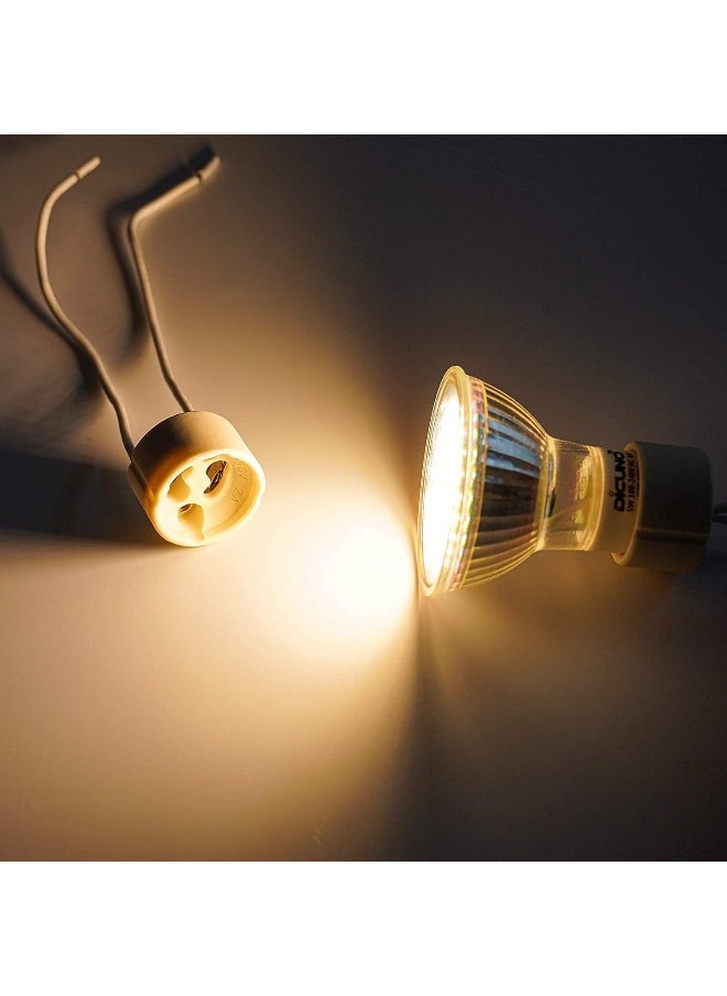 melfi Melfi GU10 Ceramic Socket Lamp Holder Ensures Quality and Durability for LED and Halogen Bulbs  - Image 4