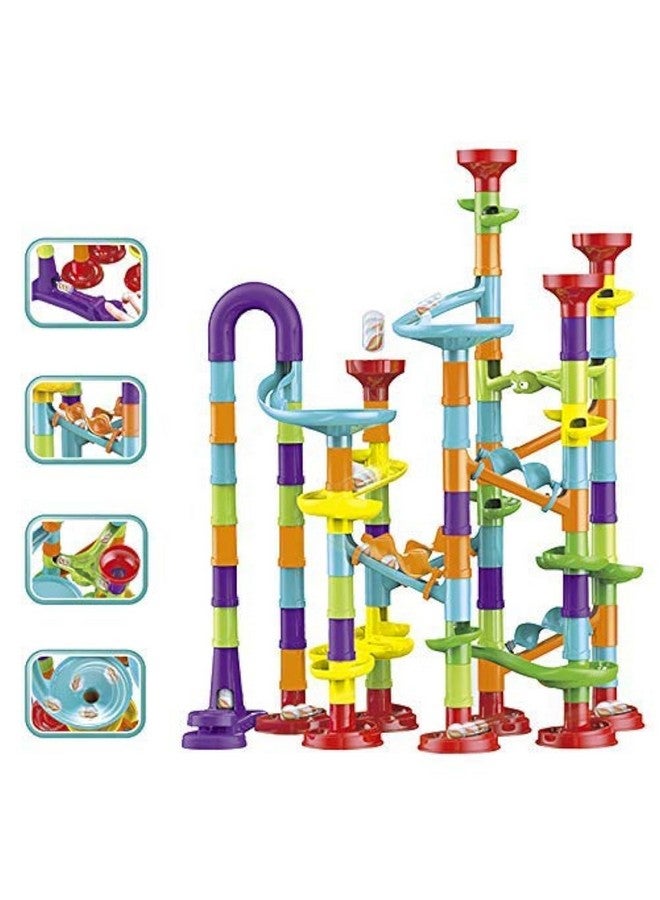 Chocozone Marble Run Track 108 Piece Marble Maze Building Sets Challenge Levels for STEM Learning, Educational Building Blocks Toys for 5 Years Old (Multicolor) - Image 1