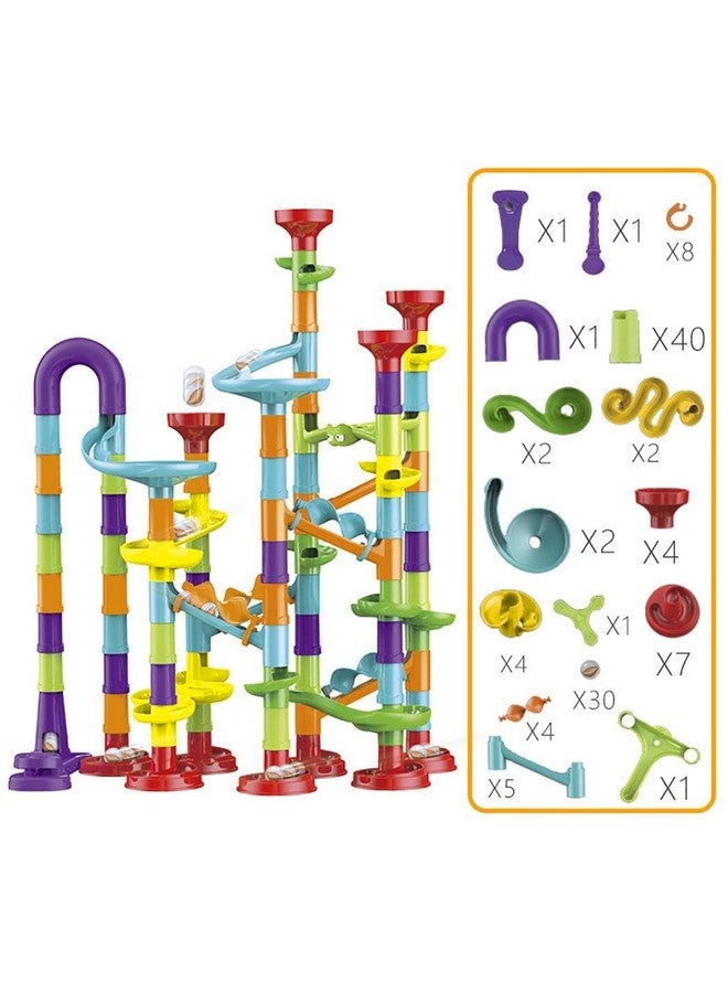 Chocozone Marble Run Track 108 Piece Marble Maze Building Sets Challenge Levels for STEM Learning, Educational Building Blocks Toys for 5 Years Old (Multicolor) - Image 3