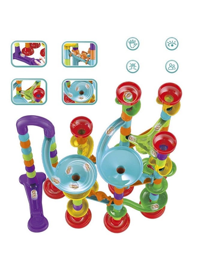 Chocozone Marble Run Track 108 Piece Marble Maze Building Sets Challenge Levels for STEM Learning, Educational Building Blocks Toys for 5 Years Old (Multicolor) - Image 5