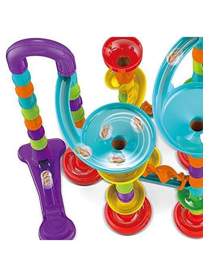 Chocozone Marble Run Track 108 Piece Marble Maze Building Sets Challenge Levels for STEM Learning, Educational Building Blocks Toys for 5 Years Old (Multicolor) - Image 2