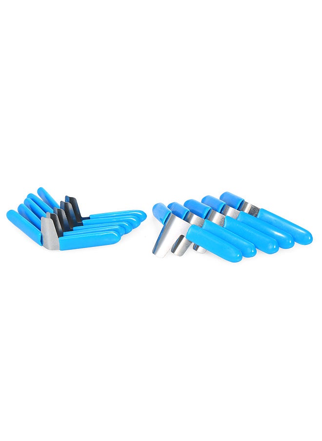 Aoresac - 10 PCS Padlock Shim Picks Set Lock Pick Lockpicking Opener Accessories Practice Locksmith Tools Home (Blue) - Image 1