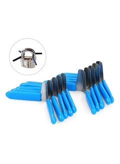 10 PCS Padlock Shim Picks Set Lock Pick Lockpicking Opener Accessories Practice Locksmith Tools Home (Blue)