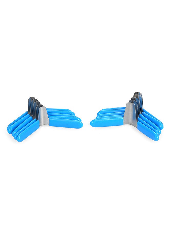 Aoresac - 10 PCS Padlock Shim Picks Set Lock Pick Lockpicking Opener Accessories Practice Locksmith Tools Home (Blue) - Image 1