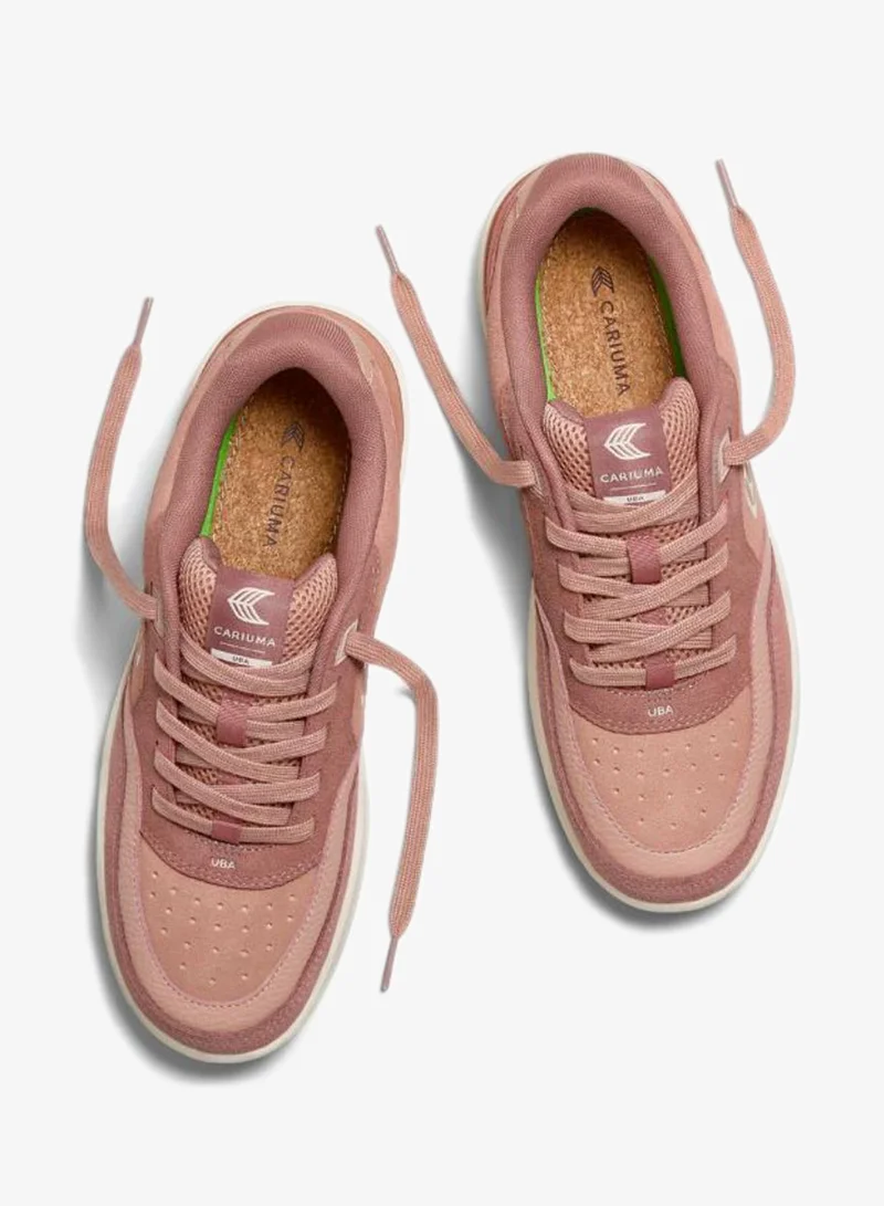 Cariuma  UBA Withered Rose Suede Ivory Logo Sneaker  | Best Price UAE