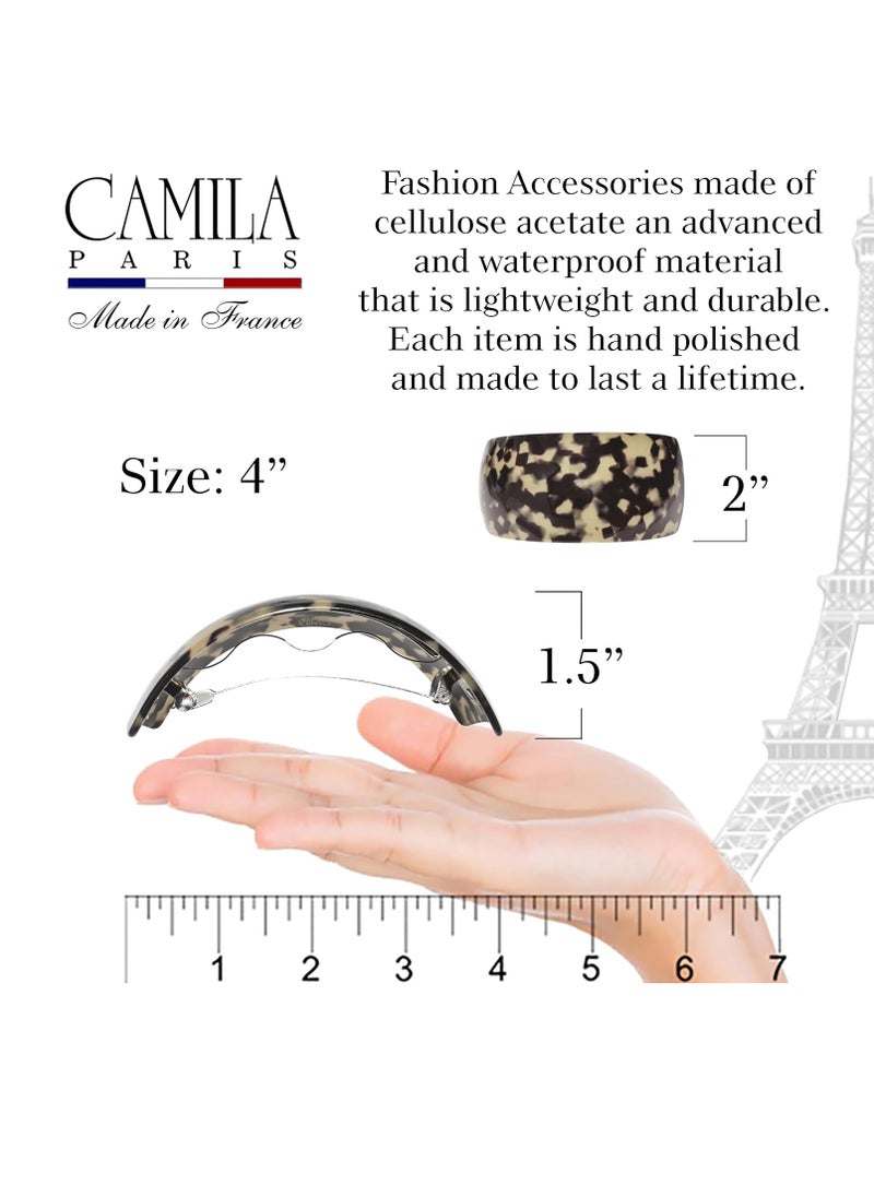 Camila CP3618 French Hair Barrette Clip for Girls for Thick Curly Wavy Long Hair, Strong Hold Grip Hair Clips for Women, Automatic, No Slip Styling Girls Hair Accessories, Handmade in France - pzsku/ZBD3B6AFBFD6D7C8411E4Z/45/_/1736864375/a96fb5ba-e04c-4074-9302-03f3bc96b06e