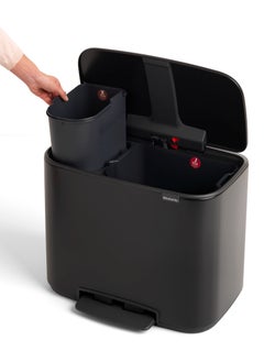 brabantia Bo Pedal Bin with 2 Inner Buckets  - Image 3