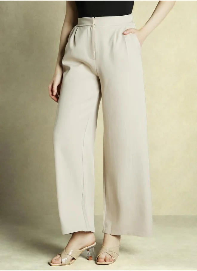 دينيس لينغو Mid Rise Straight Fit Trousers