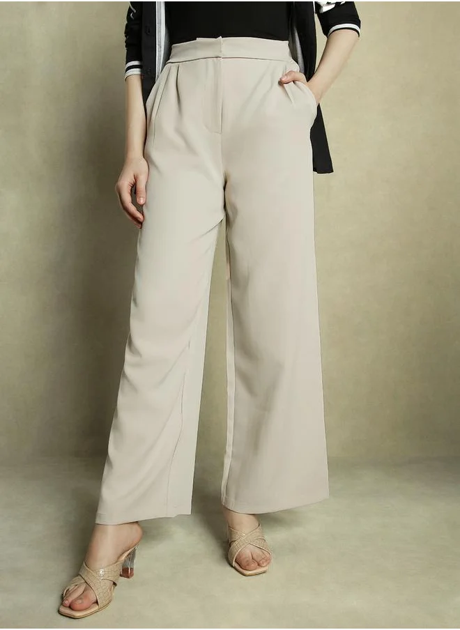 دينيس لينغو Mid Rise Straight Fit Trousers