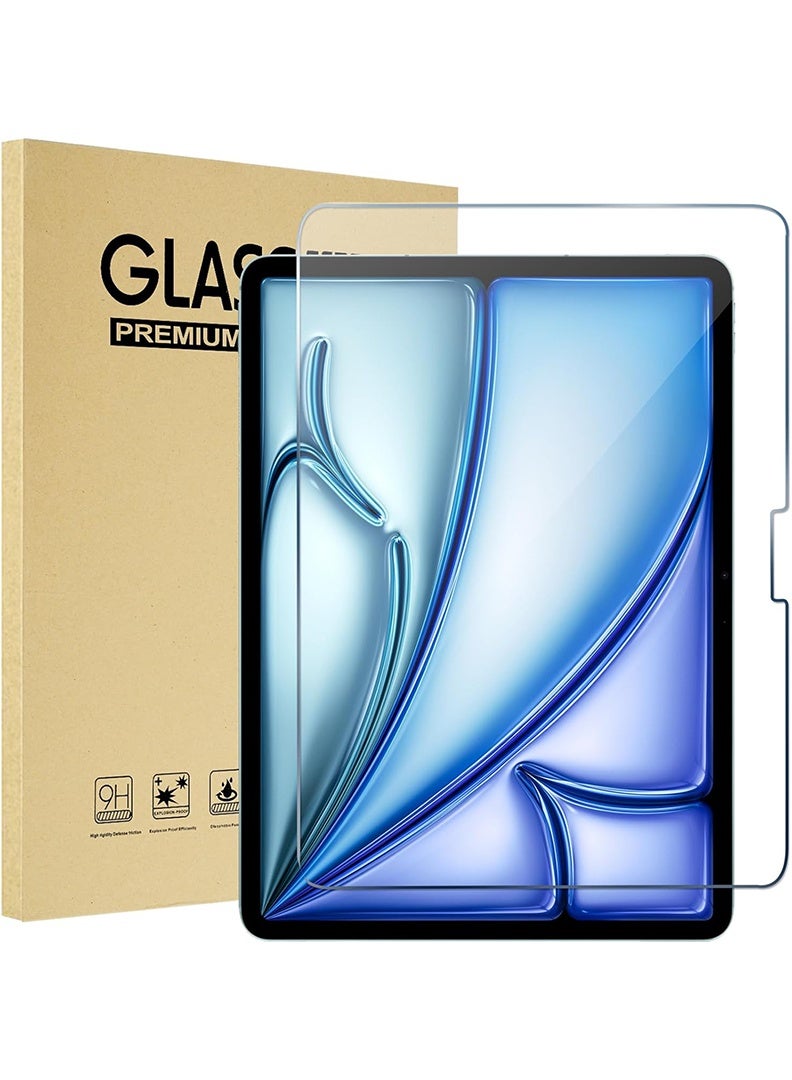ثيودور واقي شاشة لجهاز Apple iPad Air 11 بوصة 2026 (M4) ,2025 (M3) و2024 (M2) مصنوع من زجاج مقوى بصلابة 9H، خالٍ من الفقاعات وسهل التركيب، وتغطية كاملة ومضاد للخدش، متوافق مع الجراب - شفاف - Image 1