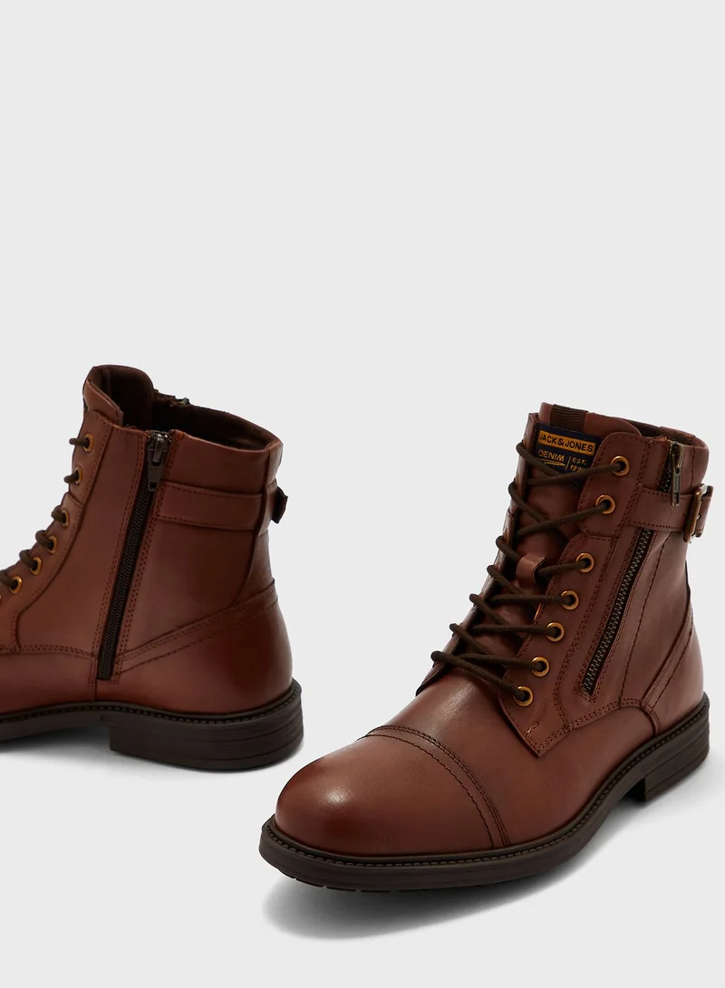 JACK & JONES Holland Formal Lace Up Boots