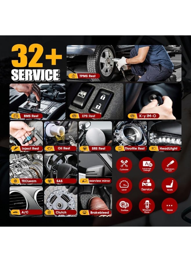 Autel - Autel MaxiCheck MX808S-TS, 2025 Same as MaxiCOM MK900TS MX900-TS TS900, US Ver. of MK808S-TS up of MK808S MK808Z, Top TPMS Programming Relearn Retrofit, 3000+ Active Test, 28+ Service, All-System Scan - Image 1