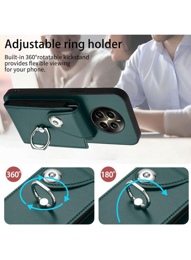 اس-توب جراب لهاتف Realme P1 5G الهند مع حامل بطاقات وحلقات وغطاء هاتف - Image 4