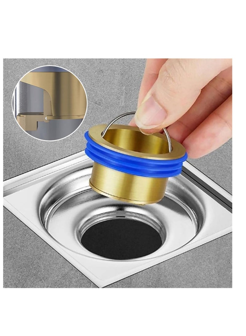 SYOSI 2 Pack Sewer Floor Leaky Stinking Core, Toilet Floor Drain Deodorizing Core, Shower Drain Floor Drain Backflow Preventer, Suitable for Pipes Tubes in Toilet Bathroom Kitchen - Image 2