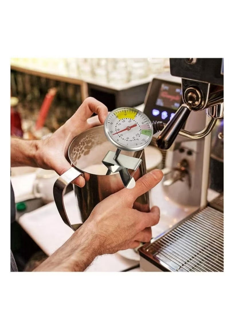 Thermometer Suitable for Milk Coffee and Water Silver analog colored 13.5cm - Image 4