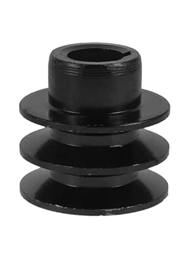 Heavy Duty Cast Iron Fixed Pulley Wheel 20mm Shaft Double Channel Strength Training - Image 1