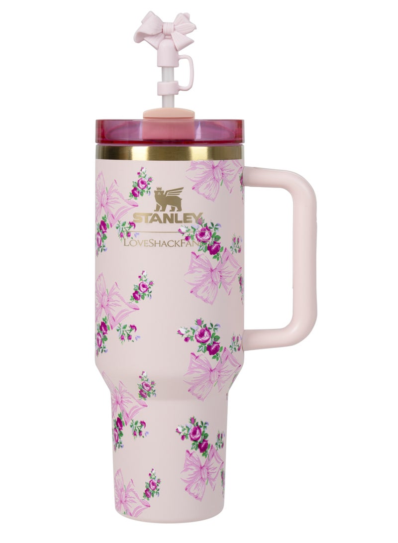 Stanley 40oz Quencher H20 Flowstate Stainless Steel Vacuum Insulated Tumbler with Lid and Straw for Water, Iced Tea or Coffee, Smoothie and More, Cream - Image 2