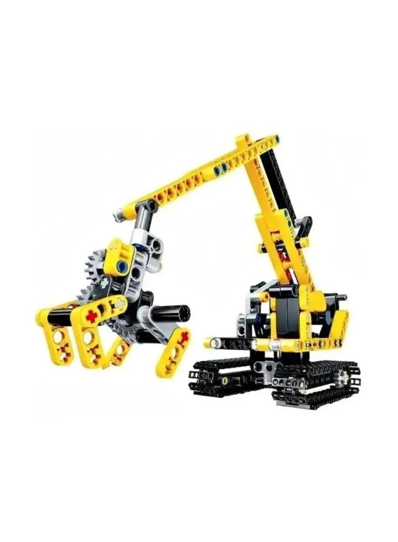 🚜 مجموعة تركيب حفارة البناء الديناميكية – أكثر من 330 قطعة تعليمية ممتعة نوع اللعبة: ألعاب تركيب وبناء – عدد اللاعبين: لاعب واحد أو أكثر – الفئة العمرية: 6 سنوات فما فوق – النوع الفرعي: مكعبات هندسية – الثيم: حفارة / مركبة بناء / تعلم STEM - Image 1