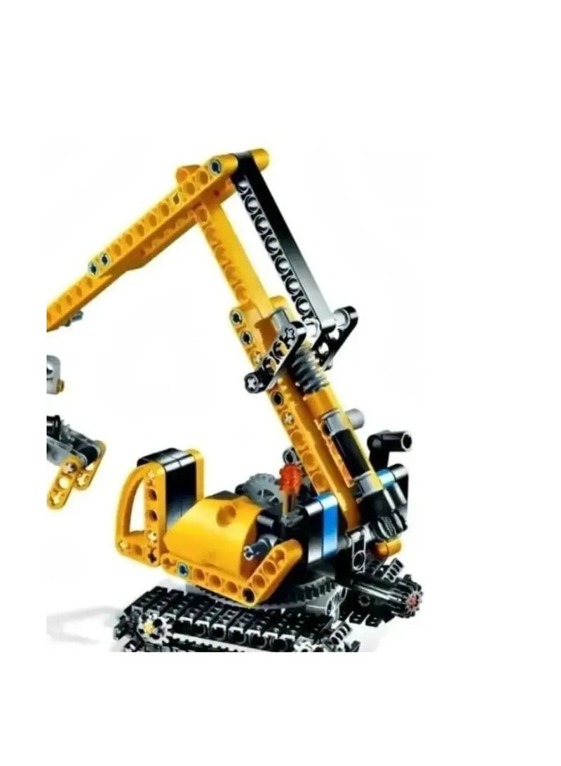 🚜 مجموعة تركيب حفارة البناء الديناميكية – أكثر من 330 قطعة تعليمية ممتعة نوع اللعبة: ألعاب تركيب وبناء – عدد اللاعبين: لاعب واحد أو أكثر – الفئة العمرية: 6 سنوات فما فوق – النوع الفرعي: مكعبات هندسية – الثيم: حفارة / مركبة بناء / تعلم STEM - Image 4