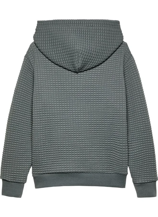 Calvin Klein Jeans Youth Logo Quilted Hoodie