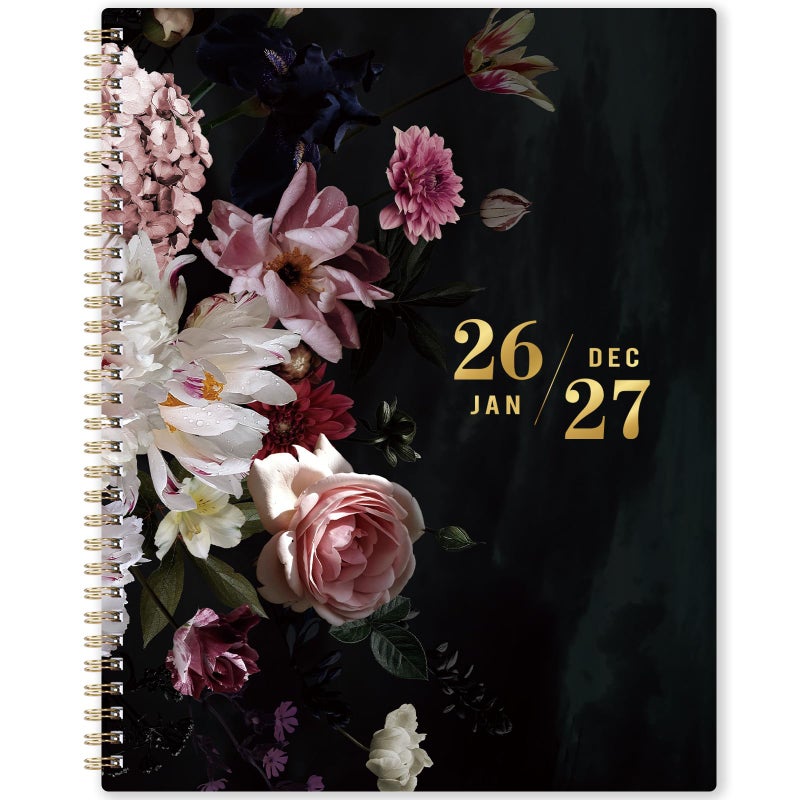 Vindora 2026-2027 Monthly Planner - Large Monthly Calendar Planner 2026-2027, 9'' x 11'', Jan. 2026 - Dec. 2027, 2 Year Calendar with Tabs, Twin-wire Binding, Useful Inner Pocket, Premium Paper - Image 1