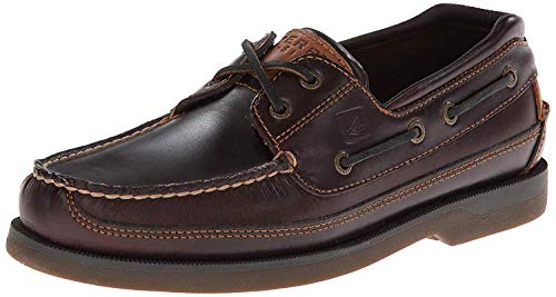 Sperry Mens Mako 2-Eye Boat Shoe, Amaretto, 11 Wide - Image 1