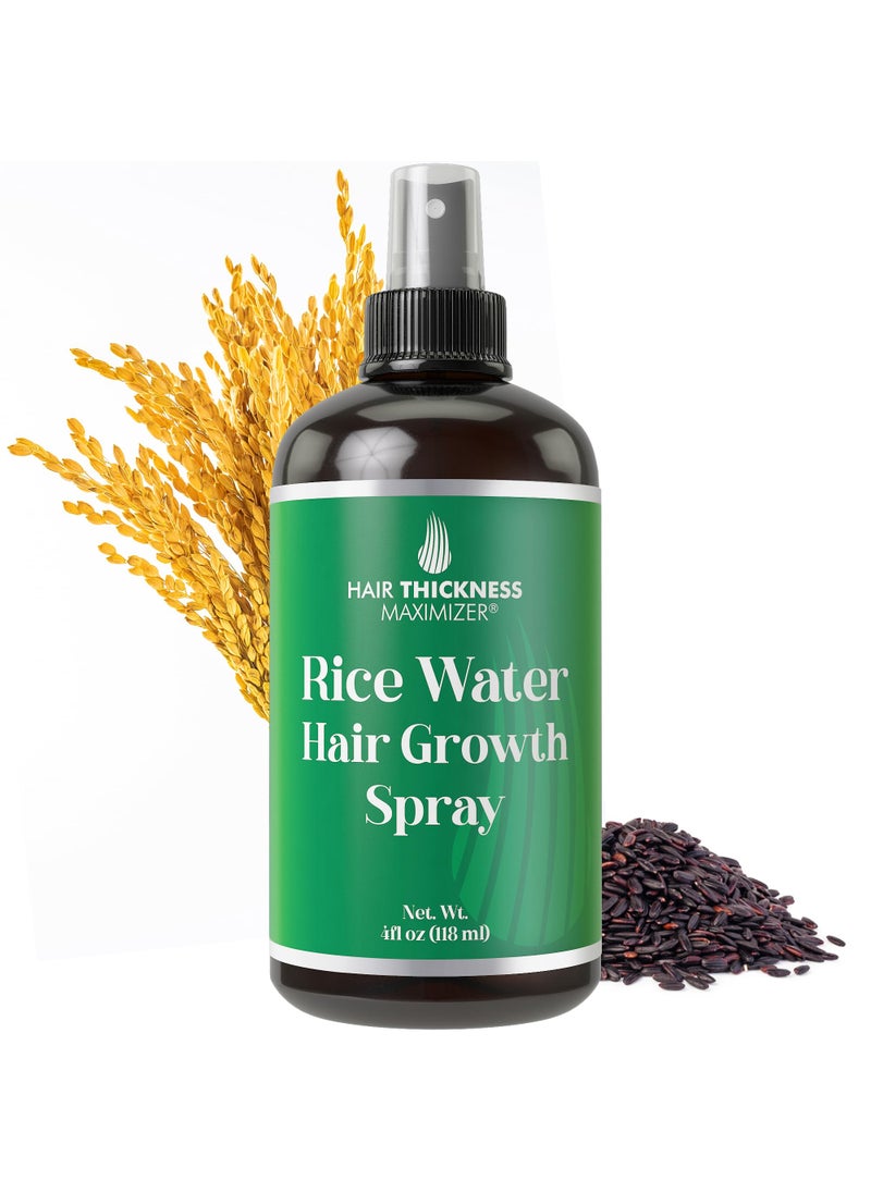 HAIR THICKNESS MAXIMIZER - Hair Thickness Maximizer Rice Water for Hair Growth Spray - Rice Water Spray for Hair Growth and Thickening - Fermented Rice Water Spray with Vitamin B & C - Vegan Hair Spray for Women & Men - Image 1