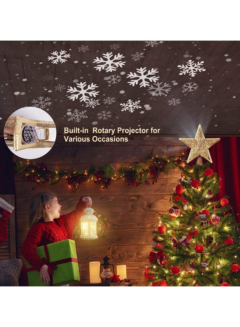 AUTOYSUR Christmas Tree Topper Star, LED Projector – Silver - Image 5