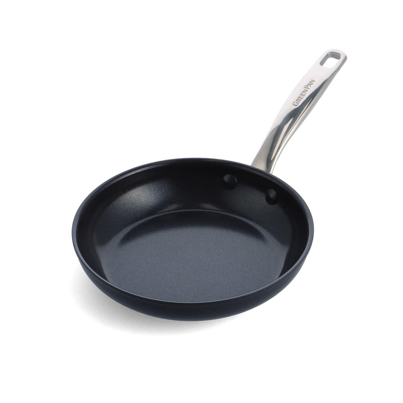 GreenPan Chatham Prime Midnight Hard Anodized Healthy Ceramic Nonstick 8 Frying Pan Skillet PFASFree Dishwasher Safe Oven Safe Black