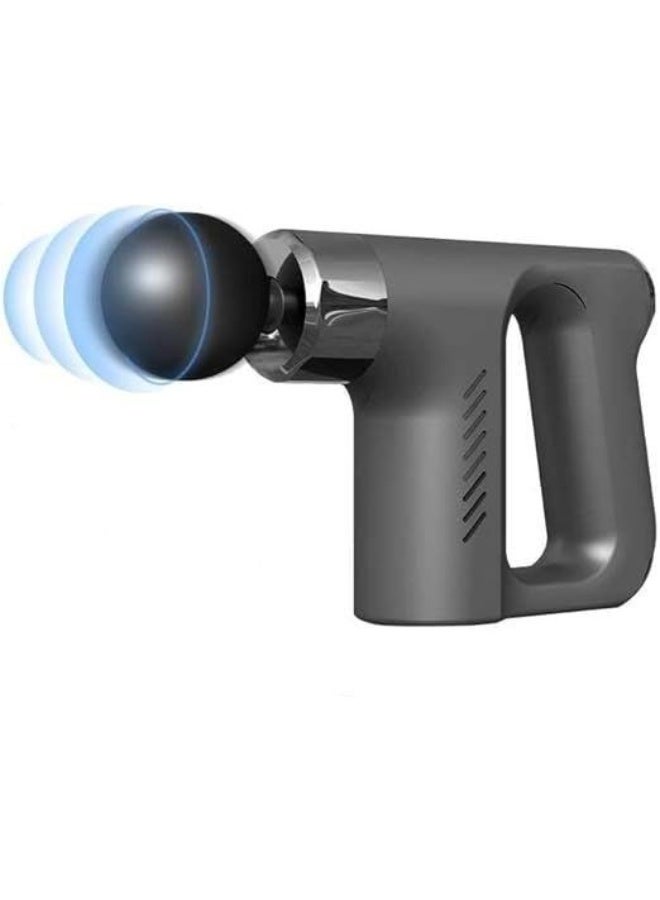 جهاز تدليك عضلي أصلي صغير محمول – جهاز مساج كهربائي لتخفيف آلام العضلات والاسترخاء بعد التمارين (أسود) - Image 1