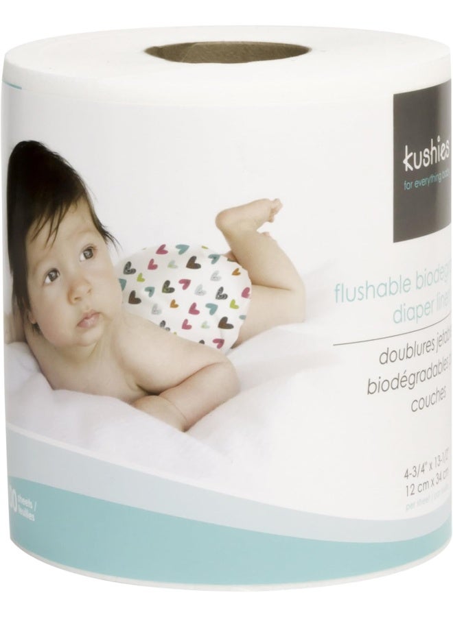 Kushies L545 Cleaning and Care Wipes Roll of 100 White - Image 3