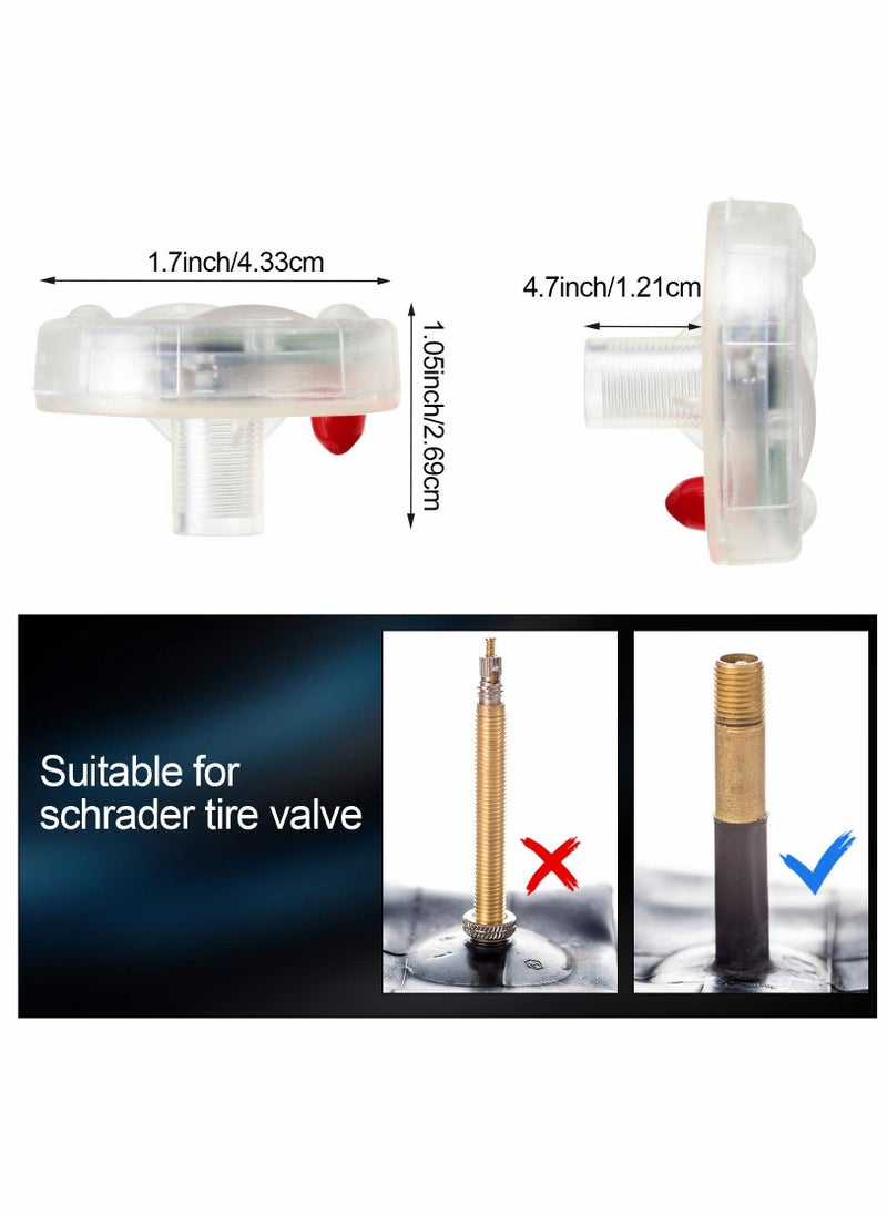 Y&D Car Tire Lights, Solar Energy Waterproof Motion Sensors Flashing Colorful LED Wheel Lamp Bulb, 4pcs  - Image 2