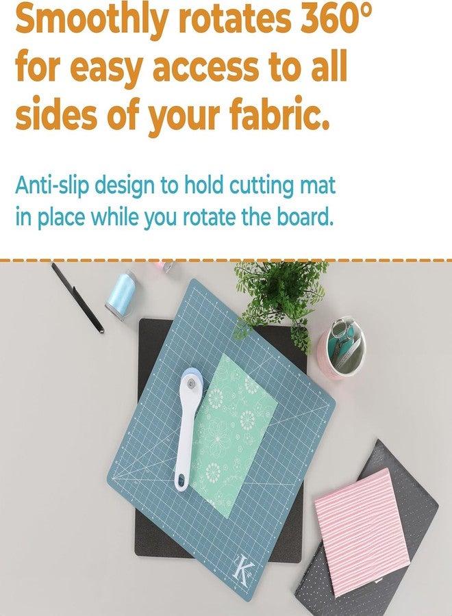 Kimberbell 360 Rotating Cutting Mat - Self Healing Mat for Fabric and Crafts, Rotary Cutting Board for Craft, Rotary Fabric Cutting Mat, Quilting Supplies - Image 5