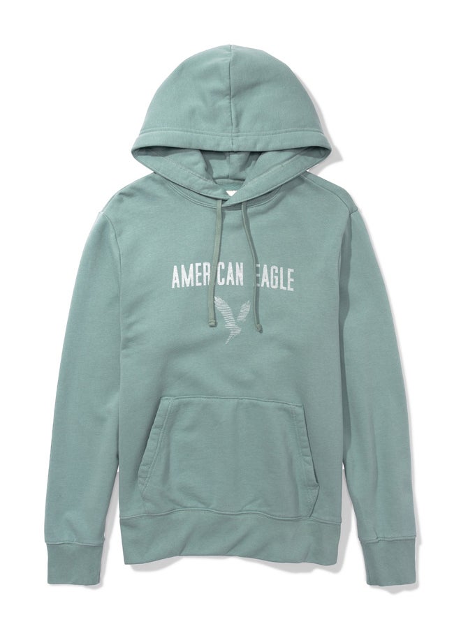 American Eagle - AE Super Soft Fleece Icon Graphic Hoodie - Image 1