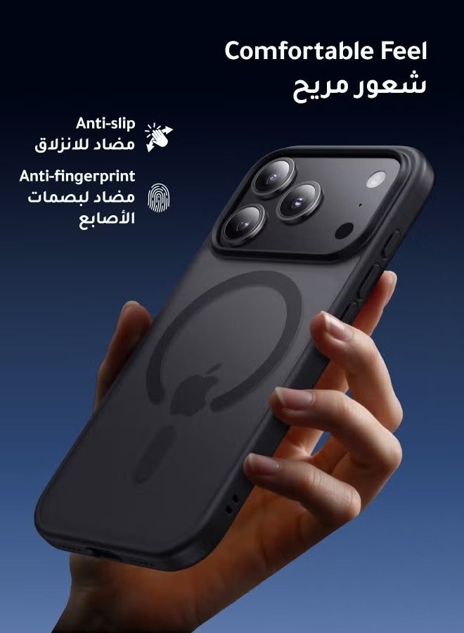 ل فون 17 برو ماكس حالة واضحة مع حامي الشاشة ،[متوافق مع ماغسيف] [مكافحة اصفرار] [العسكرية الصف حماية] صدمات سليم المغناطيسي حالة الهاتف 6.9 بوصة ، فون 17 غطاء - Image 4