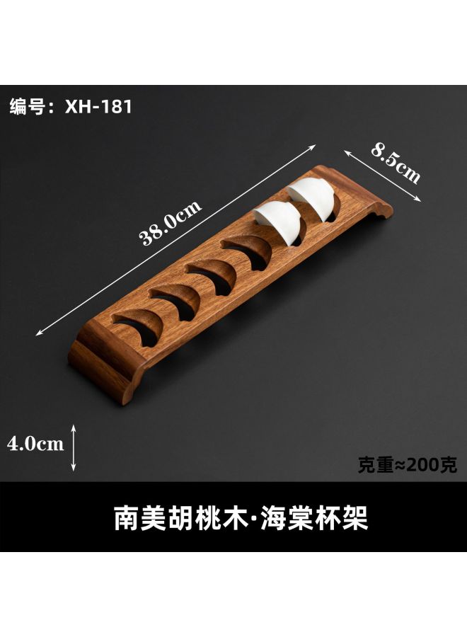 Walnut Wood Rectangular Tea Tray, Cloud-shaped Dry Tea Tray, Tea Table, Tea Set, Wooden Light Luxury Vintage Style