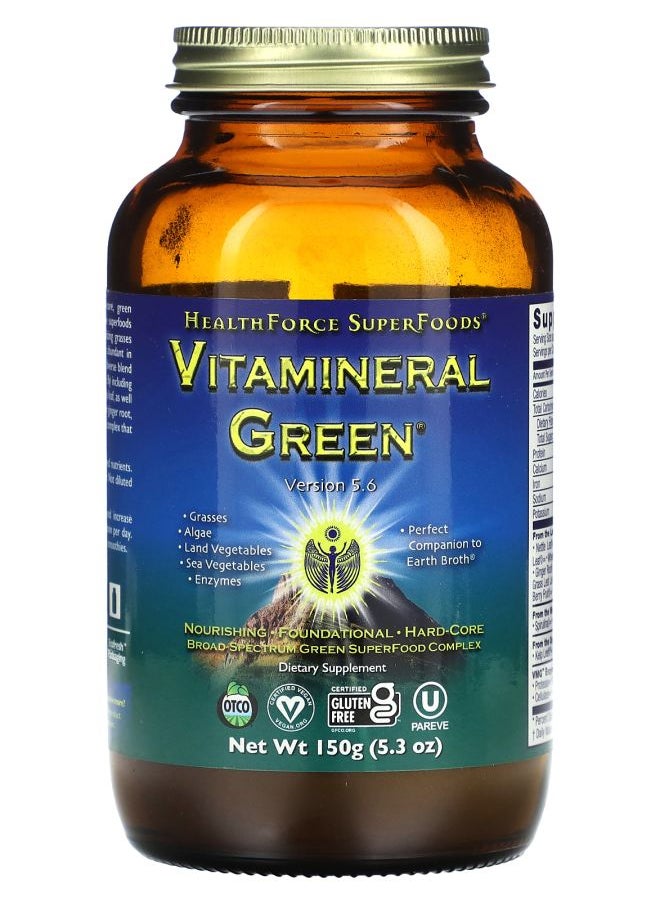 HEALTHFORCE SUPERFOODS Vitamineral Green 5.3 oz (150 g) 