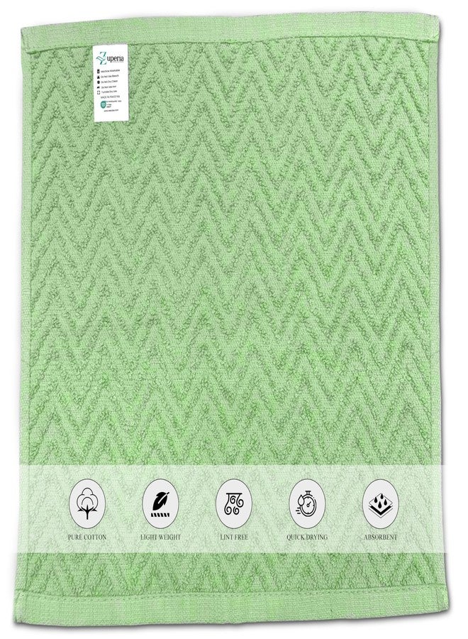 ZUPERIA Zigzag Multicolor Wash Cloths -24 Pack -12" x 12"- Highly Absorbent Soft Washcloths for Face, Gym Towels, Hotel Spa Quality, Reusable & Multipurpose Wash Cloth Towels - Image 3