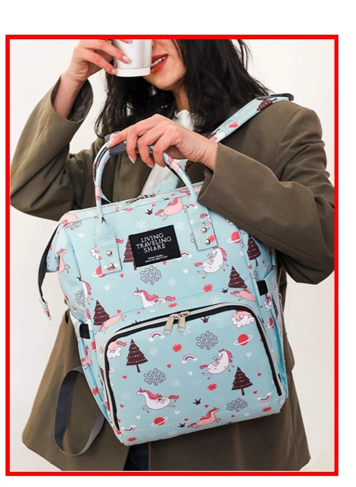 Sunshine Baby Multifunctional Waterproof Baby Diaper Bag Backpack Baby Care Backpack Travel Supplies For Mom (Multi Color)  - Image 1
