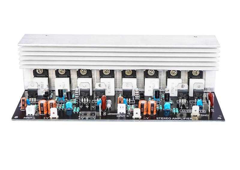 AUDIO LITE 150+150 Watt RMS Stereo Amplifier Board for 2SC5200 + 2SA1943 (300W stereo) (Complete MQ-3) - Image 2