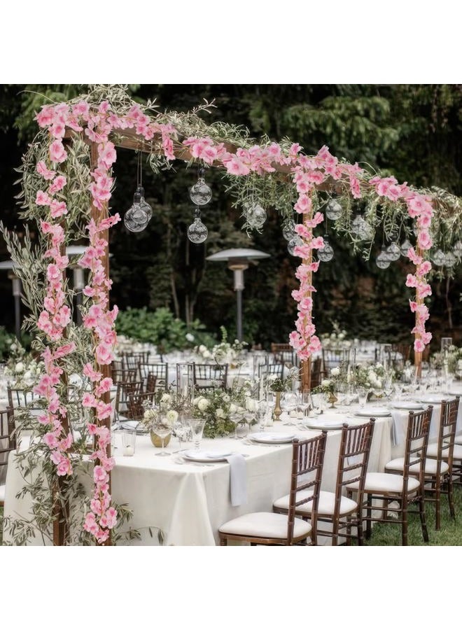 CITYES 3pcs Artificial Flower Light Pink Cherry Blossom Vines - Image 4