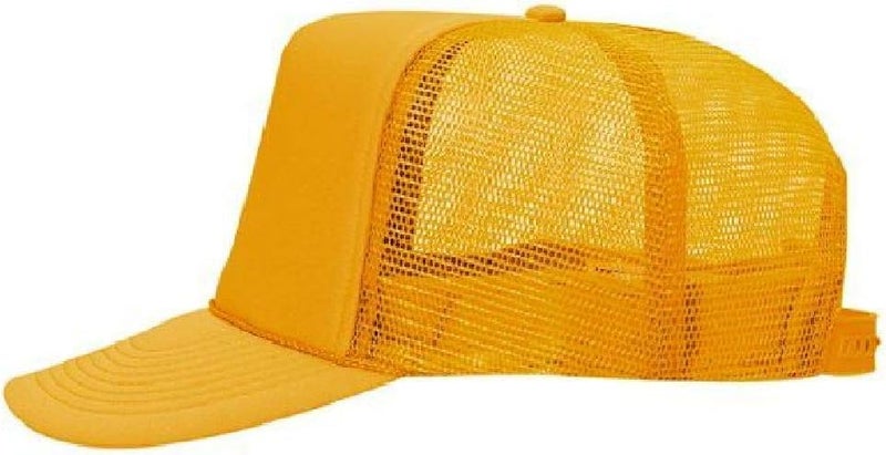 OTTO Polyester Foam Front 5 Panel High Crown Mesh Back Trucker Hat - Image 5