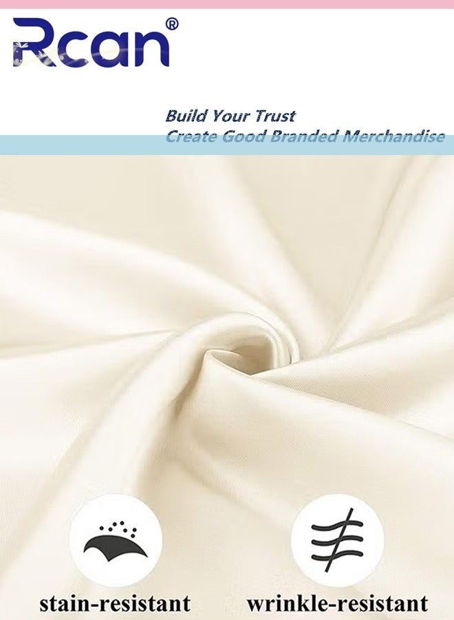 Rcan Satin Napkins Square Table Napkins 10 Pcs 17 x 17 Inches Soft Dinner Napkins Elegant Silk Napkins for Dinner Wedding Parties Soft Smooth Fabric Washable Napkins for Parties Weddings and Dinners - Image 2