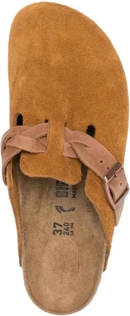 BIRKENSTOCK Boston Vl Braided Brown Women's Slippers