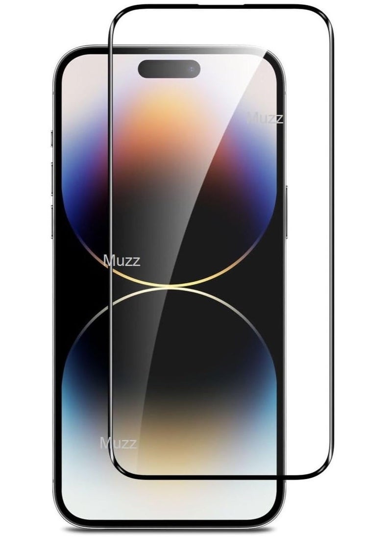 Raxoom Iphone 15 Pro Screen Protector Tempered Glass,3D Curved Edge High Definition Anti Scratch 9H Hardness Bubble-Free Case Friendly Full Glue Screen Protector for Iphone 15 Pro 5G 2023 (5D Glass Black) - Image 5