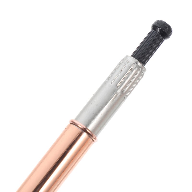 5pcs Retractable Ballpoint Pens 1 0mm Black Ink Stainless Steel Metallic Rotating Office School Supplies - Image 3