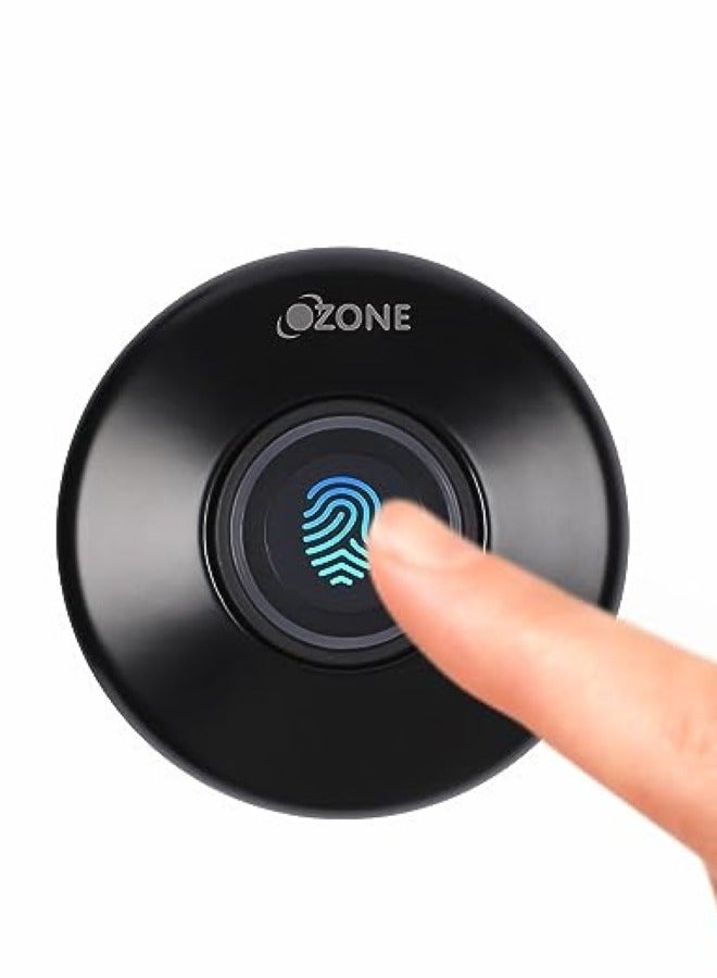 أوزون OZFL-55-F أسود | قفل بصمة للخزانة وخزانة الملابس | بواسطة الأوزون الهند - Image 1